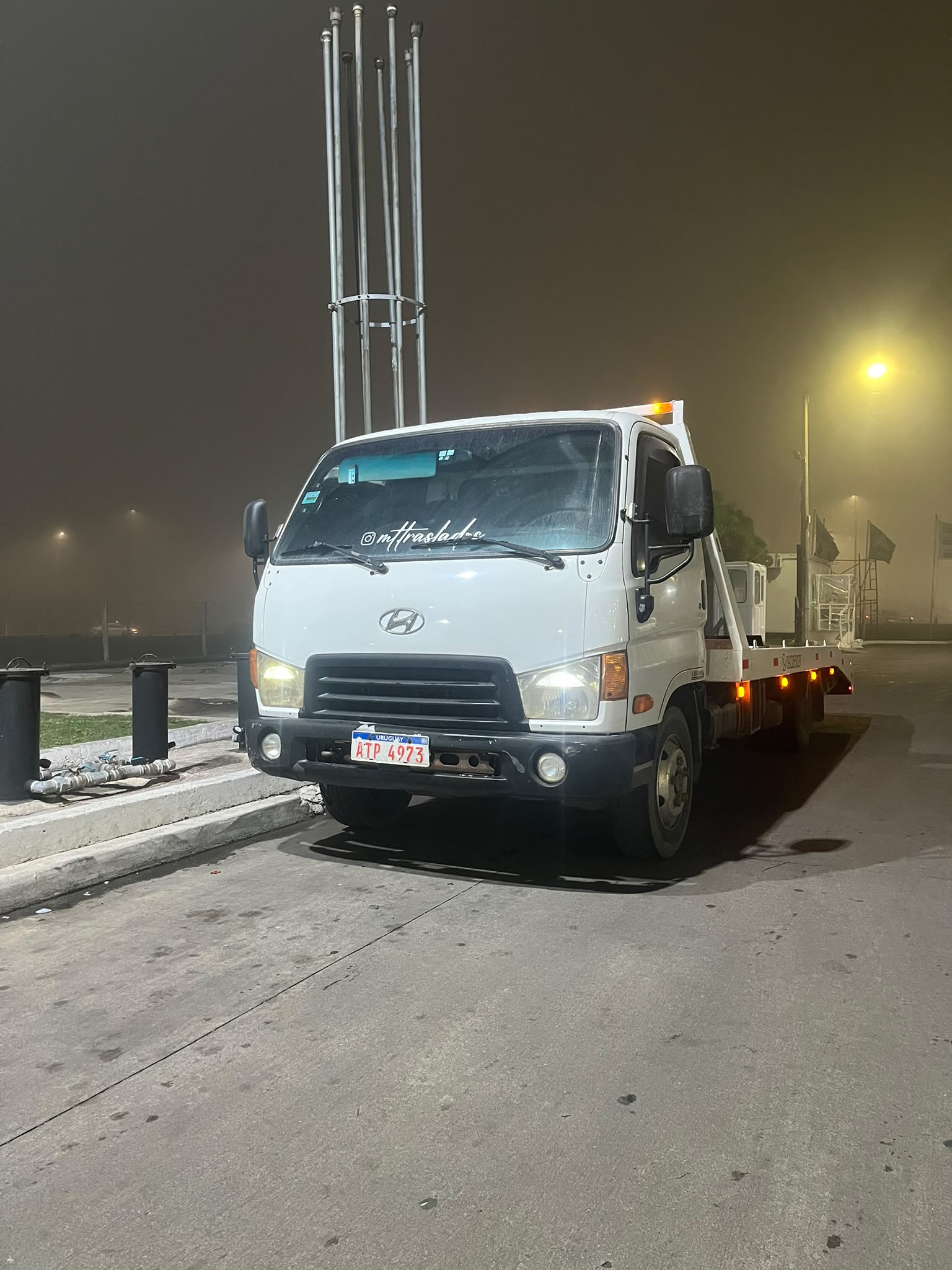 Cambio de rueda en ruta